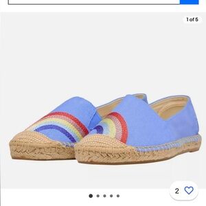 Joules Shelbury espadrille rainbow embroidered slip on